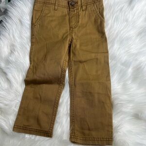 NWOT Boy's Carter's Khaki Pull on Pants Size 2T